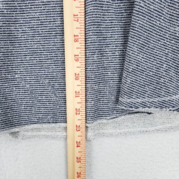 Free People Shirt Womens Small Blue Striped Lacey Love Knit Babydoll Pullover - Picture 7 of 12